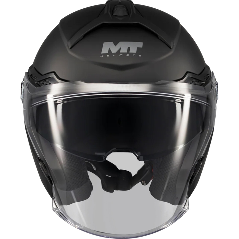 Casco de moto jet MT Cosmo SV Pure A1 negro mate