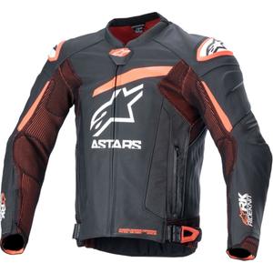 Chaqueta de moto Alpinestars GP Plus R 4 Rideknit Negro-Rojo Flúor-Blanco