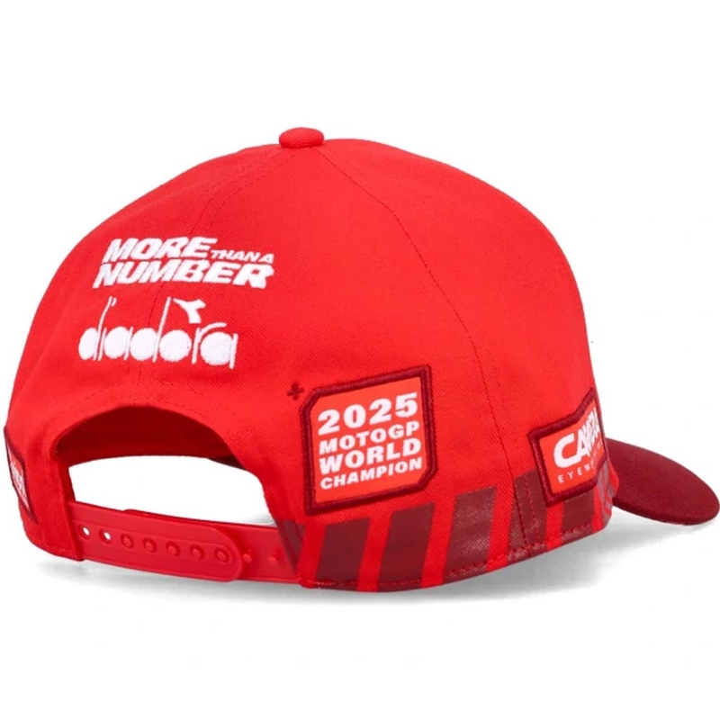 Gorra Ducati Marc Marquez 93 Midvisor World Champ roja