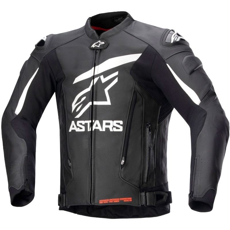 Chaqueta de moto Alpinestars GP PLUS 4 blanca y negra