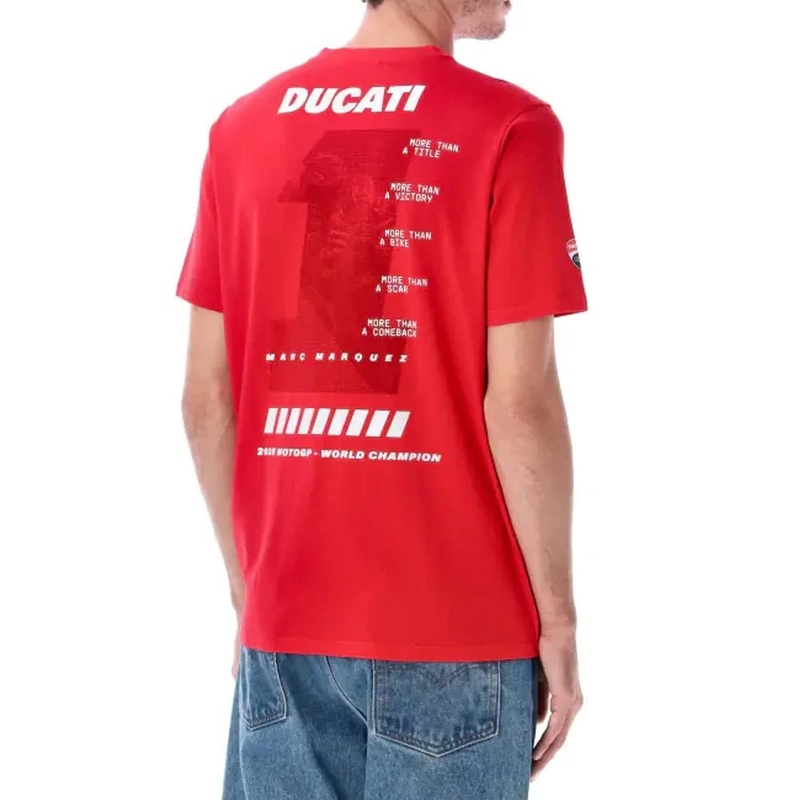Camiseta Ducati Marc Márquez MM93 Campeón del Mundo roja