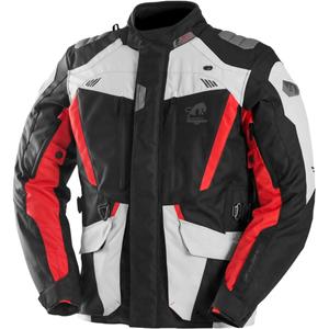 Chaqueta de moto Furygan Apalaches Evo negra-beige-roja