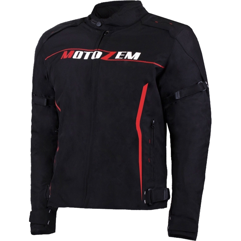 Chaqueta de moto MotoZem Team 2 negra