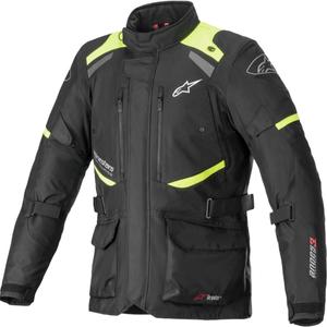 Chaqueta de moto Alpinestars Andes Drystar 3 negro-amarillo fluo
