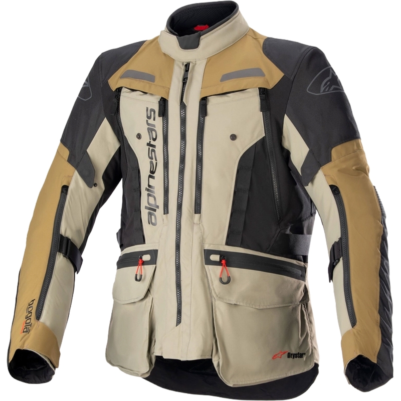 Chaqueta de moto Alpinestars Bogota PRO Drystar verde-negra