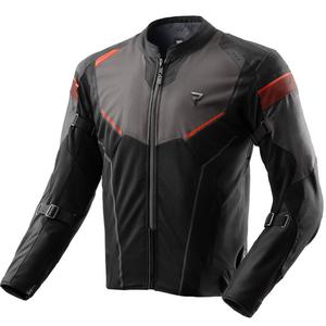 Chaqueta de moto Rebelhorn Hiflow V en negro, gris y rojo
