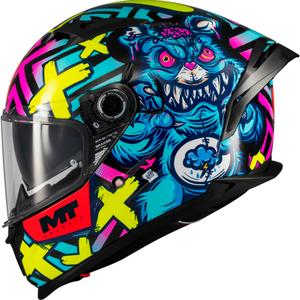 Casco integral de moto MT Braker SV Crazy Teddy multicolor