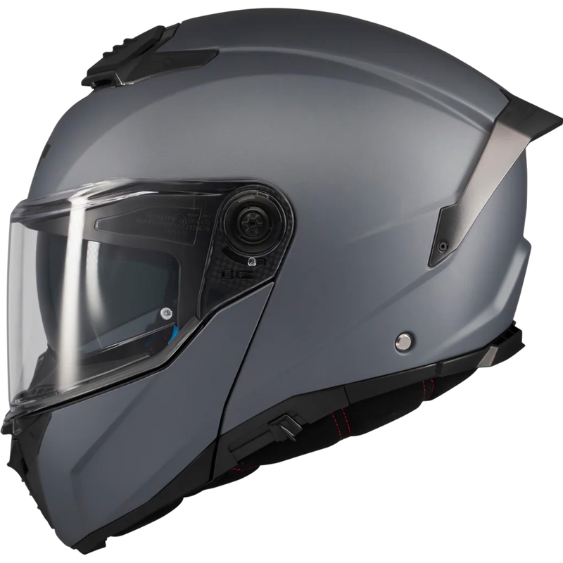 Casco de moto abatible MT Atom 2 SV Pure A2 gris mate