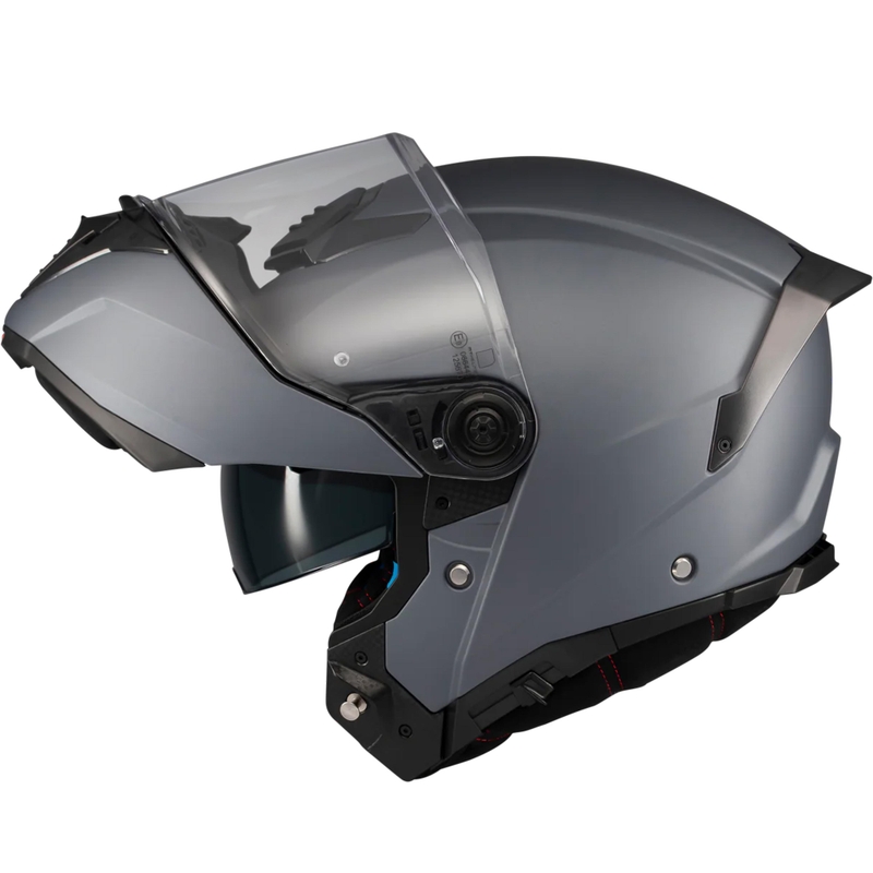 Casco de moto abatible MT Atom 2 SV Pure A2 gris mate