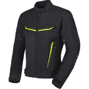 Chaqueta de moto para mujer RSA Runway Black-Fluo Yellow