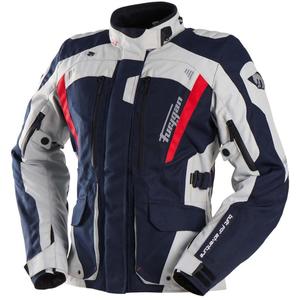 Chaqueta de moto para mujer Furygan Apalaches rojo, blanco y azul