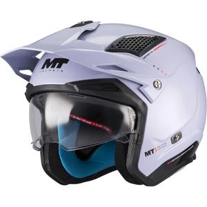 Casco de moto de trial jet MT District SV S Soul C17 gris-negro