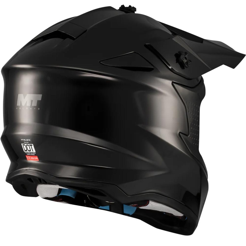 Casco de motocross MT Falcon S Pure A1 negro mate