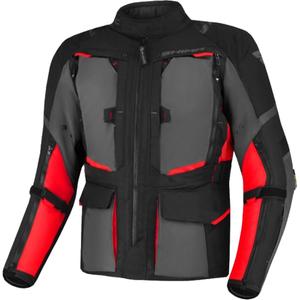 Chaqueta de moto Shima Hero 2.0 negro-gris-rojo