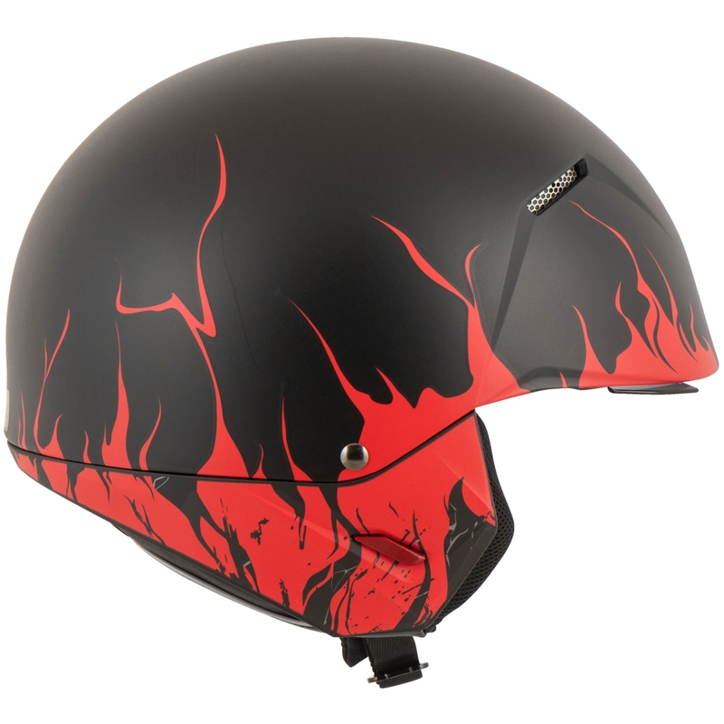Casco abierto con máscara HJC i20 Scraw MC1SF blanco-rojo-negro - II. calidad