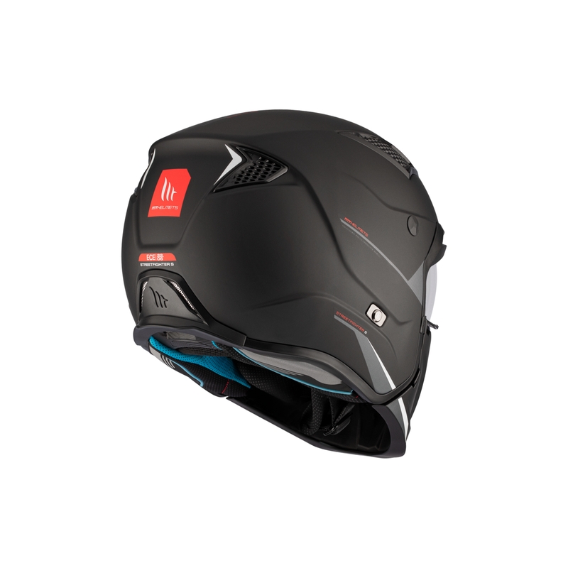 Casco abierto con máscara MT Streetfighter SV S Solid A1 negro mate con visera de iridio - II. calidad