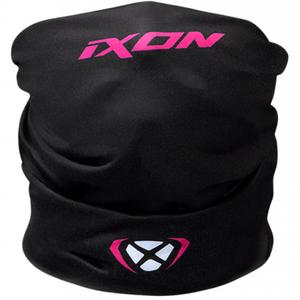 Bufanda multifuncional para moto IXON Void negro-blanco-rosa
