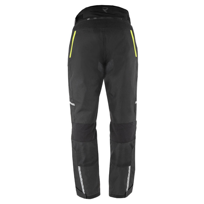Pantalón de moto Street Racer Flex Air negro-amarillo fluo - 2ª calidad - II. calidad