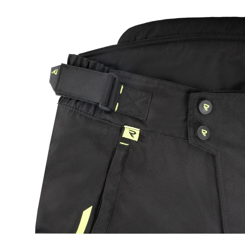 Pantalón de moto Street Racer Flex Air negro-amarillo fluo - 2ª calidad - II. calidad