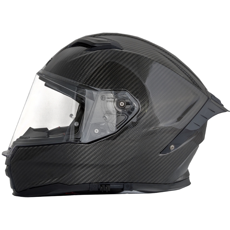 Casco integral de moto Street Racer Titan Carbon negro - II. calidad