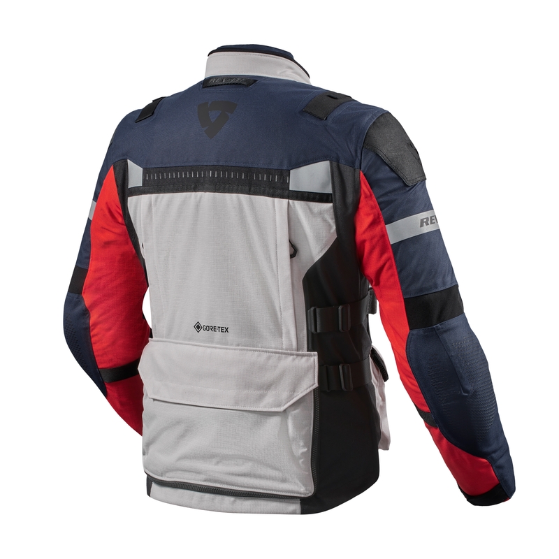 Chaqueta de moto Revit Defender 3 GTX rojo-azul - II. calidad