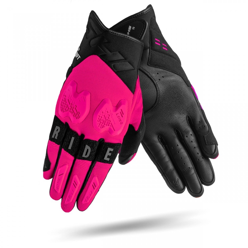 Guantes de moto para mujer Shima Drift rosa-negro - 2ª calidad - II. calidad