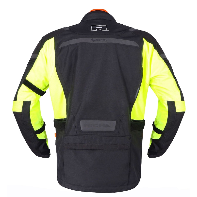 Chaqueta de moto RICHA Brutus GTX negro-amarillo fluorescente en oferta - 2.ª calidad liquidación - II. calidad