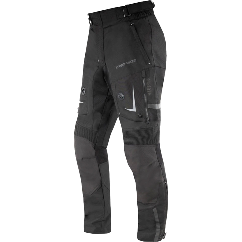 Pantalones de moto Street Racer All Season negros - 2ª calidad - II. calidad