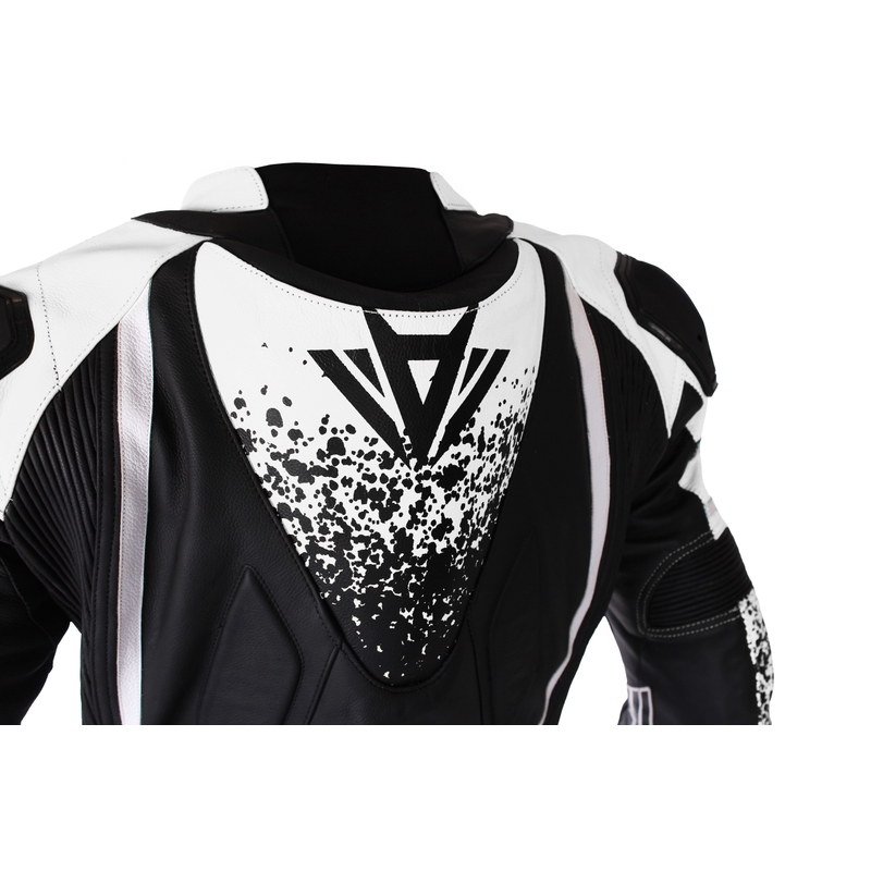 Traje de moto RSA GT2 negro-blanco en oferta - 2ª calidad liquidación - II. calidad