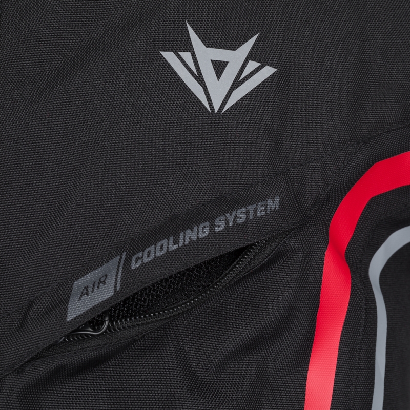 Chaqueta de moto RSA Compact 2 negro-gris - 2.ª calidad - II. calidad