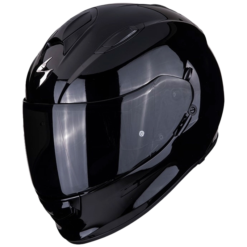 Casco integral de moto Scorpion Exo-491 Solid, negro brillante - II. calidad