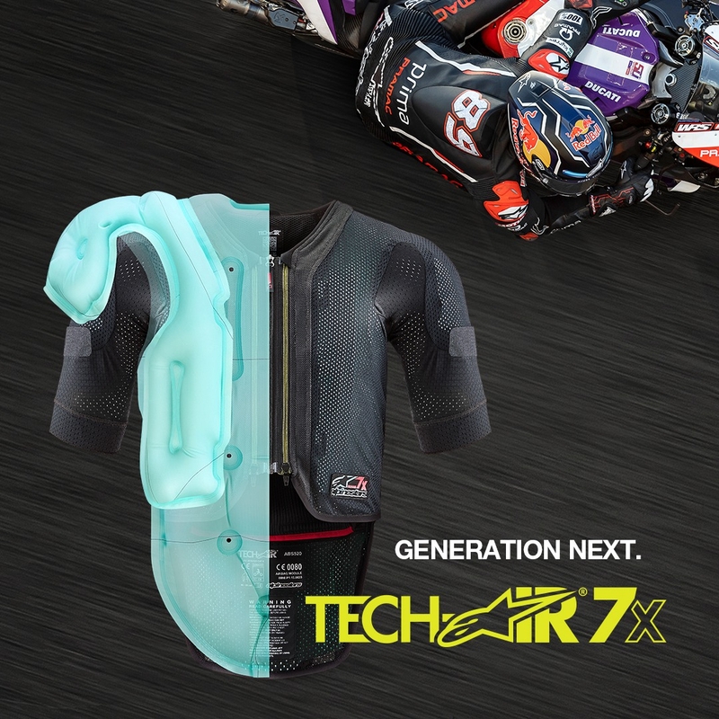 Chaleco airbag Alpinestars TECH-AIR®7X System negro-rojo - Grado II - II. calidad