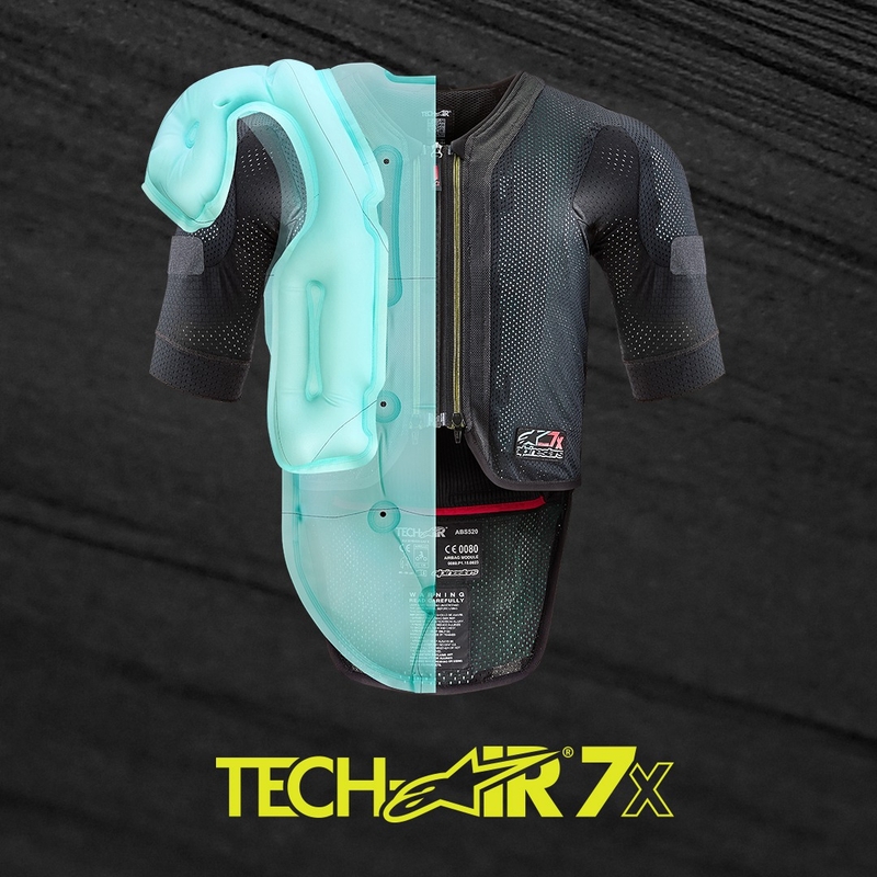 Chaleco airbag Alpinestars TECH-AIR®7X System negro-rojo - Grado II - II. calidad