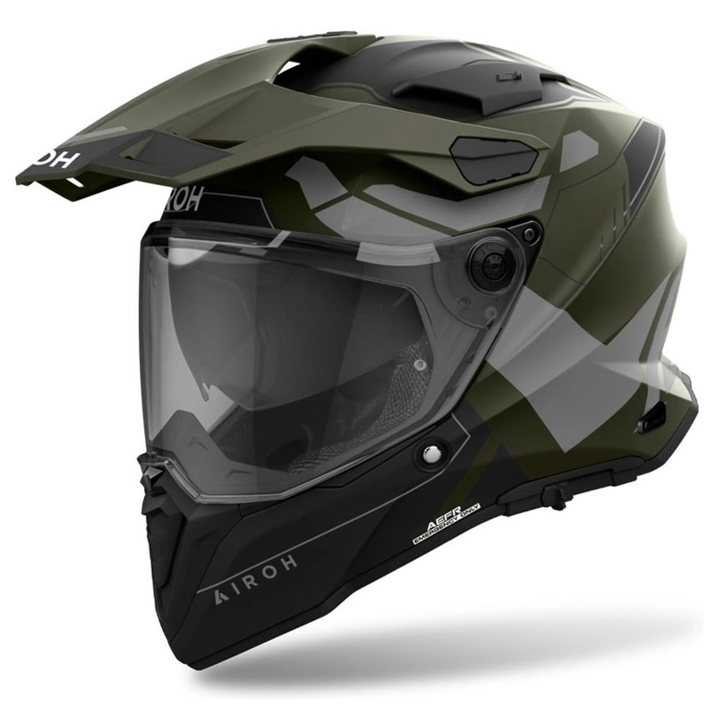 Casco de enduro Airoh Commander 2 Reveal verde mate