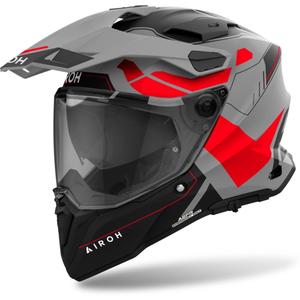 Casco enduro Airoh Commander 2 Reveal rojo fluo mate