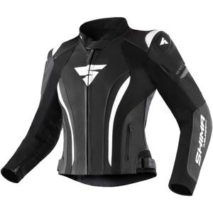 Chaqueta de moto Shima Miura 2.0 en blanco y negro para mujer