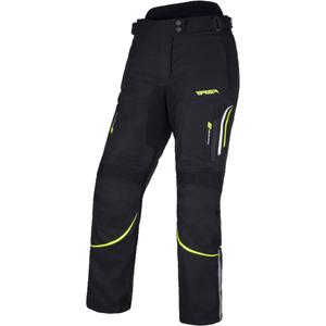 Pantalón de moto para mujer RSA Wasp Black-White-Fluo Yellow