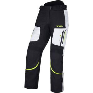 Pantalón de moto para mujer RSA Wasp Black-Fluo Yellow-White