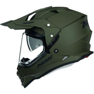 Casco de enduro NOX N312 verde mate - II. calidad