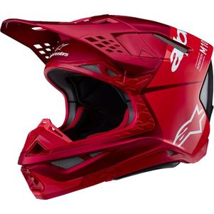 Casco de motocross Alpinestars Supertech S-M10 Flood rojo fluo mate