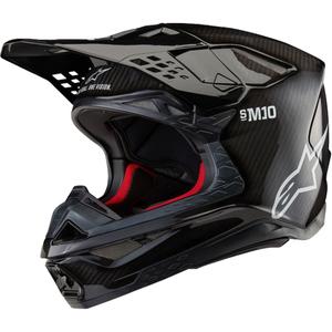 Casco de motocross Alpinestars Supertech S-M10 Solid Gloss Carbon