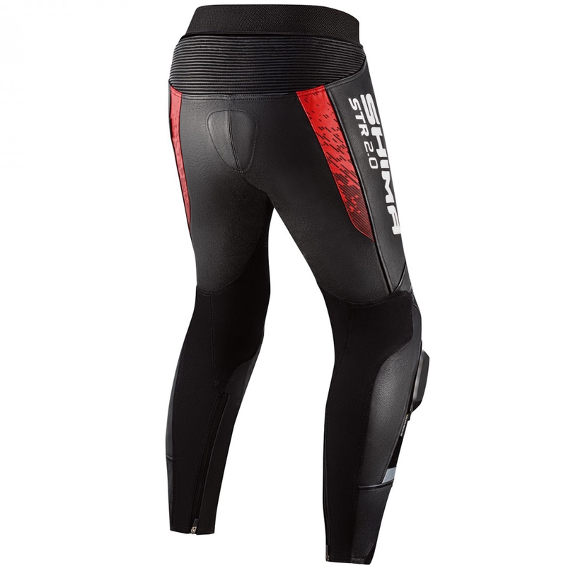 Pantalones de moto Shima STR 2.0 negro-rojo