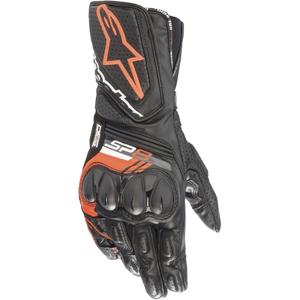Guantes de moto Alpinestars SP-8 negro-rojo fluo
