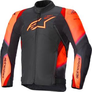 Chaqueta de moto Alpinestars T-SP 1 2 Waterproof Negro-Rojo Flúo