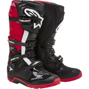 Botas de moto Alpinestars Tech 7 Enduro Drystar Honda Negro-Rojo