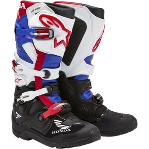 Botas de moto Alpinestars Tech 7 Enduro Drystar Honda Negro-Azul-Blanco-Rojo