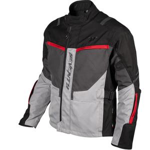 Chaqueta de moto Seventy Degrees SD-JT83 Tonale negra, gris y roja