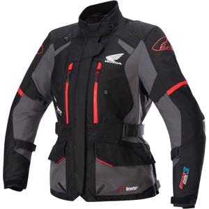 Chaqueta de moto para mujer Alpinestars Stella Andes Drystar Honda en negro y gris