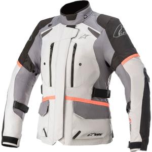 Chaqueta de moto Alpinestars Stella Andes Drystar Gris-Negro-Rosa Flúo, Mujer