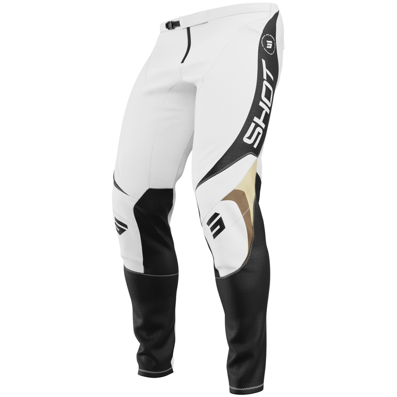 Pantalones de motocross Shot Contact Manta blancos